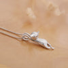 2021 Bohemian Vintage Silver Color  Cat Necklaces For Women Pendants Necklaces Collar Jewelry