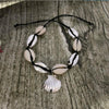 2021 Cowrie Choker Natural Sea Shells Women Necklace Black Rope Chain Gold Puka Conch Shell Boho Necklace Femme Bohemian Jewelry