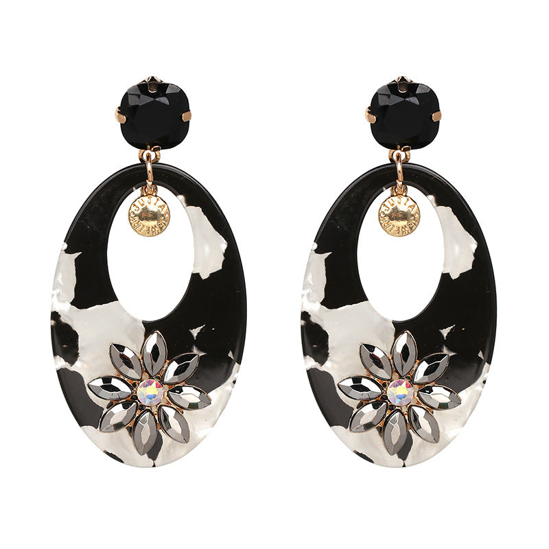 2020 Explosive Flower Acrylic Earrings Female 5 Colors Crystal from Austrian Simple Wild earrings For Women For Party