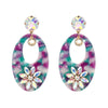 2020 Explosive Flower Acrylic Earrings Female 5 Colors Crystal from Austrian Simple Wild earrings For Women For Party