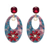 2020 Explosive Flower Acrylic Earrings Female 5 Colors Crystal from Austrian Simple Wild earrings For Women For Party