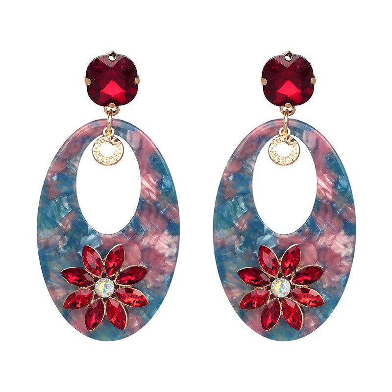 2020 Explosive Flower Acrylic Earrings Female 5 Colors Crystal from Austrian Simple Wild earrings For Women For Party
