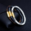 2021  Alloy Magnetic Buckle Men Bracelet Brand High-Quality Retro Bracelet Women Brave Knight Pulseira Bracelet Ladies