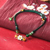2021 Female Accessories Chinese Style Chokers Necklace Woman Jewelery White Shell Flower Green Yellow Stone Beads Rope DL-195011