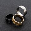 2019  8mm Simple Ring  Gold Ring Men's Women's Exclusive Couple Wedding Ring Women Jewelry Gift