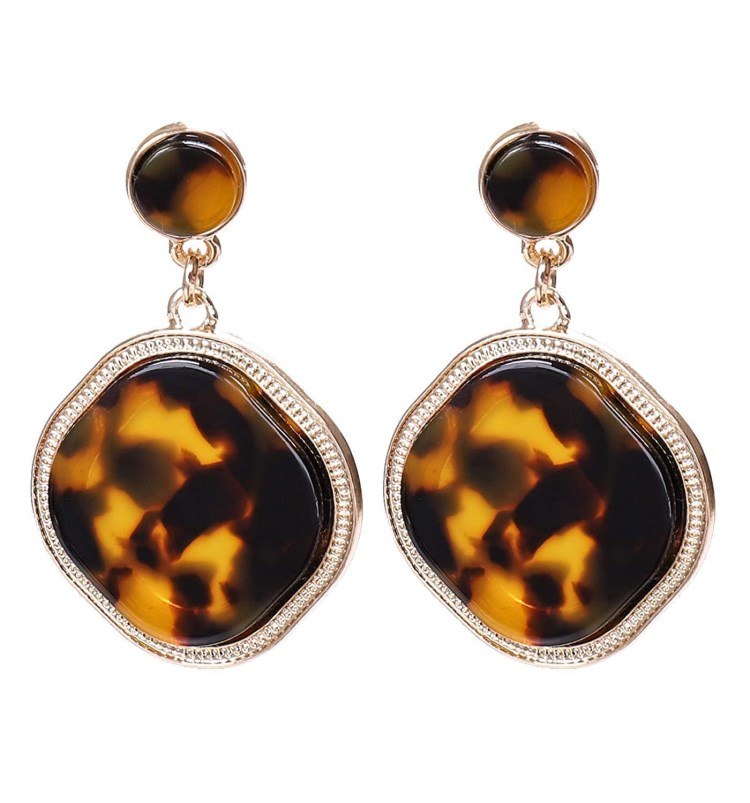 2020 Hot Sale Fine jewelry 2 Colors personality earrings   Crystal from Austrian Temperament luxury acrylic earrings