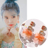 2022 Korea Design Jewelry Acrylic Knit Gradient Earrings Elegant Temperament Crystal Earrings for women gift