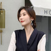 2022 Korea Design Jewelry Acrylic Knit Gradient Earrings Elegant Temperament Crystal Earrings for women gift