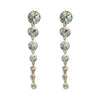 2022 Korea jewelry long round crystal long string earrings  Creativity wedding party earrings for women