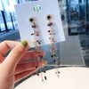 2022 Korean Design Jewelry Long Chain Personality Color Stone Earrings Crystal Tassel Earrings for women gift