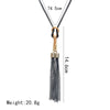 2021  Female Pendant Necklace Tassel Long Winter Sweater Chain Necklace Women Necklaces  Sales