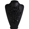 2021 Black Big Rhinestones Choker Necklace Boho Maxi Statement Necklaces Women Collar Jewelry Pendant Choker Jewelry