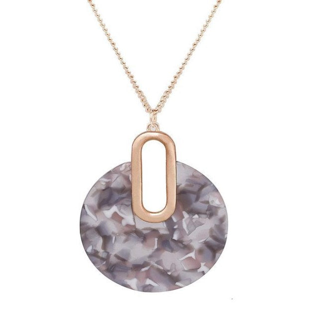 2020 New Crystal from Austrian Simple 4 Colors Acrylic pendant necklace sweater chain Fine Jewelry For Women and female Party