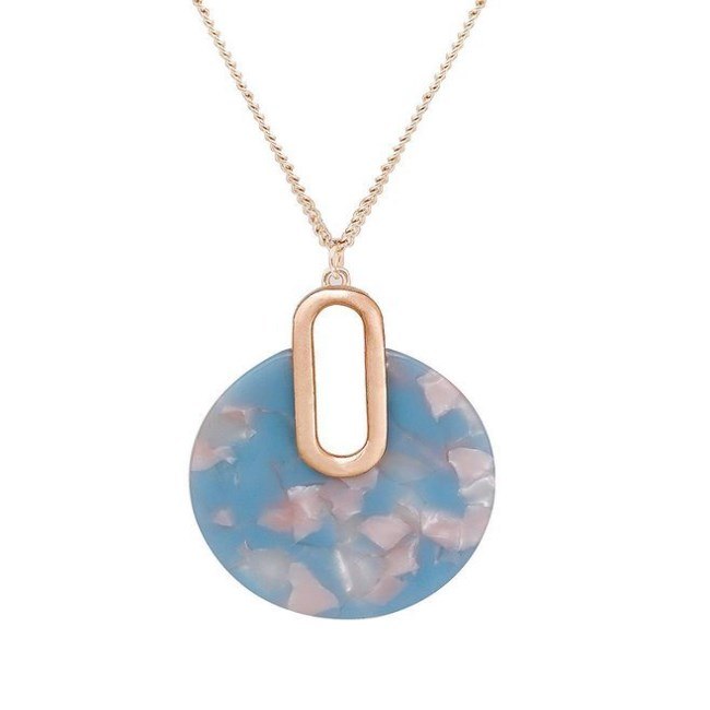 2020 New Crystal from Austrian Simple 4 Colors Acrylic pendant necklace sweater chain Fine Jewelry For Women and female Party