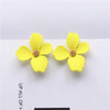 2022 Design Jewelry Elegant big Flower Earrings Summer Style Beach Party Statement earring for Girls gift for woman