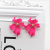 2022 Design Jewelry Elegant big Flower Earrings Summer Style Beach Party Statement earring for Girls gift for woman