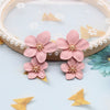 2022 Design Jewelry Elegant big double Flower Mixed co Earrings Summer Style Beach Party earring for woman
