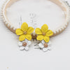 2022 Design Jewelry Elegant big double Flower Mixed co Earrings Summer Style Beach Party earring for woman