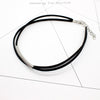 2021   Bending Tube Velvet Choker Necklace Double Layer Style Torque Black Short Leather Necklace Charm Collier Femme
