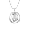 2022 Imitation Pearl Pendant Necklace For Women Geometric Ball Gold Color Long Sweater Chain Wedding Necklace Jewelry Gift