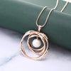 2022 Imitation Pearl Pendant Necklace For Women Geometric Ball Gold Color Long Sweater Chain Wedding Necklace Jewelry Gift