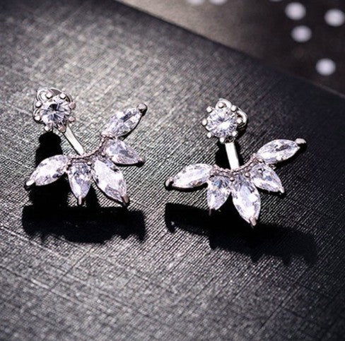 2020 New SALE Flower Carved Earrings Female Crystal from Austrian Simple Temperament Wild Anti-allergic For Woman
