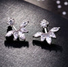 2020 New SALE Flower Carved Earrings Female Crystal from Austrian Simple Temperament Wild Anti-allergic For Woman