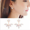 2020 New SALE Flower Carved Earrings Female Crystal from Austrian Simple Temperament Wild Anti-allergic For Woman