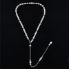 Simulated Pearl Backdrop Necklaces Back Chain Jewelry For Women Party Wedding Backless Dress Accessories