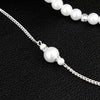 Simulated Pearl Backdrop Necklaces Back Chain Jewelry For Women Party Wedding Backless Dress Accessories