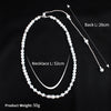 Simulated Pearl Backdrop Necklaces Back Chain Jewelry For Women Party Wedding Backless Dress Accessories