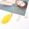 2022 silver color Sweater Chain BOHO Tassel Necklace Long Necklace for Women Pendant Necklace