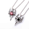 2021 Rock Punk Sword Dragon Pedant Necklace Red/Black Crystal Chain Necklaces Men Gothic collar Christmas collier Jewelry Gifts