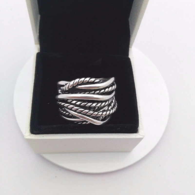 2020 Sale new Authentic 925 silver jewelry Crystal from Swarovski Roses hollow finger women charm engagement Fine ring