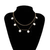 2021 Simple Elegant Multilayer Simulated Pearl Bead  Chain Choker Necklace Women Jewelry Costume Accessories