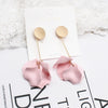 2022 design jewelry exaggerated long rose petals earrings gold metal holiday party earrings for women gift
