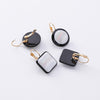 2022 design jewelry retro simple generous earrings resin shell black and white earrings for Girls gift  for woman