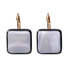 2022 design jewelry retro simple generous earrings resin shell black and white earrings for Girls gift  for woman