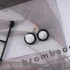 2022 design jewelry retro simple generous earrings resin shell black and white earrings for Girls gift  for woman