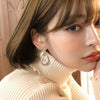 2022 design jewelry color full crystal earrings   wedding party earrings for women gift