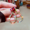 2022 design jewelry color full crystal earrings   wedding party earrings for women gift