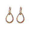 2022 design jewelry color full crystal earrings   wedding party earrings for women gift