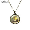 2021 Antique Necklace Cartoon Shrek Glass Cabochon Necklace Retro Pendants Jewelry