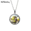 2021 Antique Necklace Cartoon Shrek Glass Cabochon Necklace Retro Pendants Jewelry