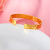 2022 Classic Lattice Cuff Bracelet Bangles For Woman &amp; Man Simple Vintage Golden Bracelets for Couples Jewelry Accessories Gift