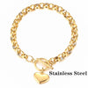 2021  Bow Cuff Crystal Rhinestones Gold Heart Bracelet Bangle For Women Lovers Party Jewelry Start Mujer Pulseras  Gifts