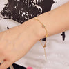 2021  Bow Cuff Crystal Rhinestones Gold Heart Bracelet Bangle For Women Lovers Party Jewelry Start Mujer Pulseras  Gifts