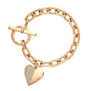 2021  Bow Cuff Crystal Rhinestones Gold Heart Bracelet Bangle For Women Lovers Party Jewelry Start Mujer Pulseras  Gifts
