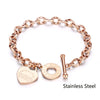 2021  Bow Cuff Crystal Rhinestones Gold Heart Bracelet Bangle For Women Lovers Party Jewelry Start Mujer Pulseras  Gifts