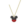 2021 Jewelry  Cute Charm Cartoon Style 3D Red bow Mouse Women Series Necklace Jewelry Birthday Gift